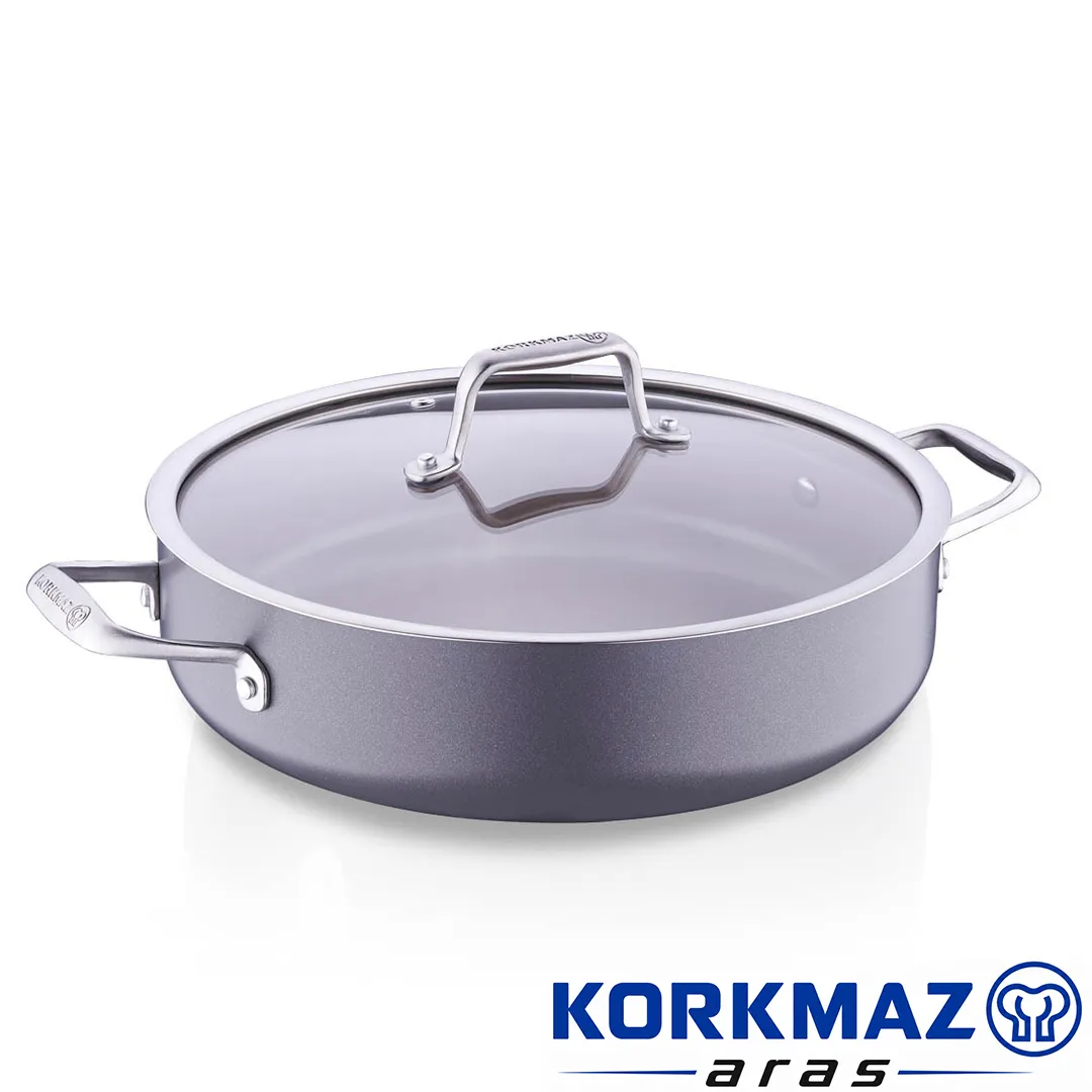 ماهیتابه کرکماز korkmaz مدل Boena کد A3955 سایز 26x7,5 - Image 2
