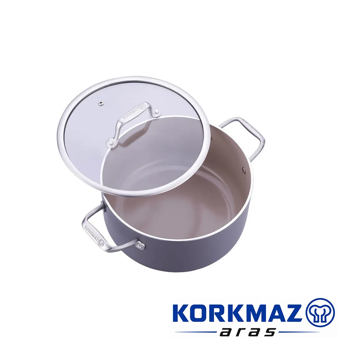 قابلمه سرامیکی کرکماز korkmaz مدل Boena کد 20x10,5 cm A3951 - Image 3