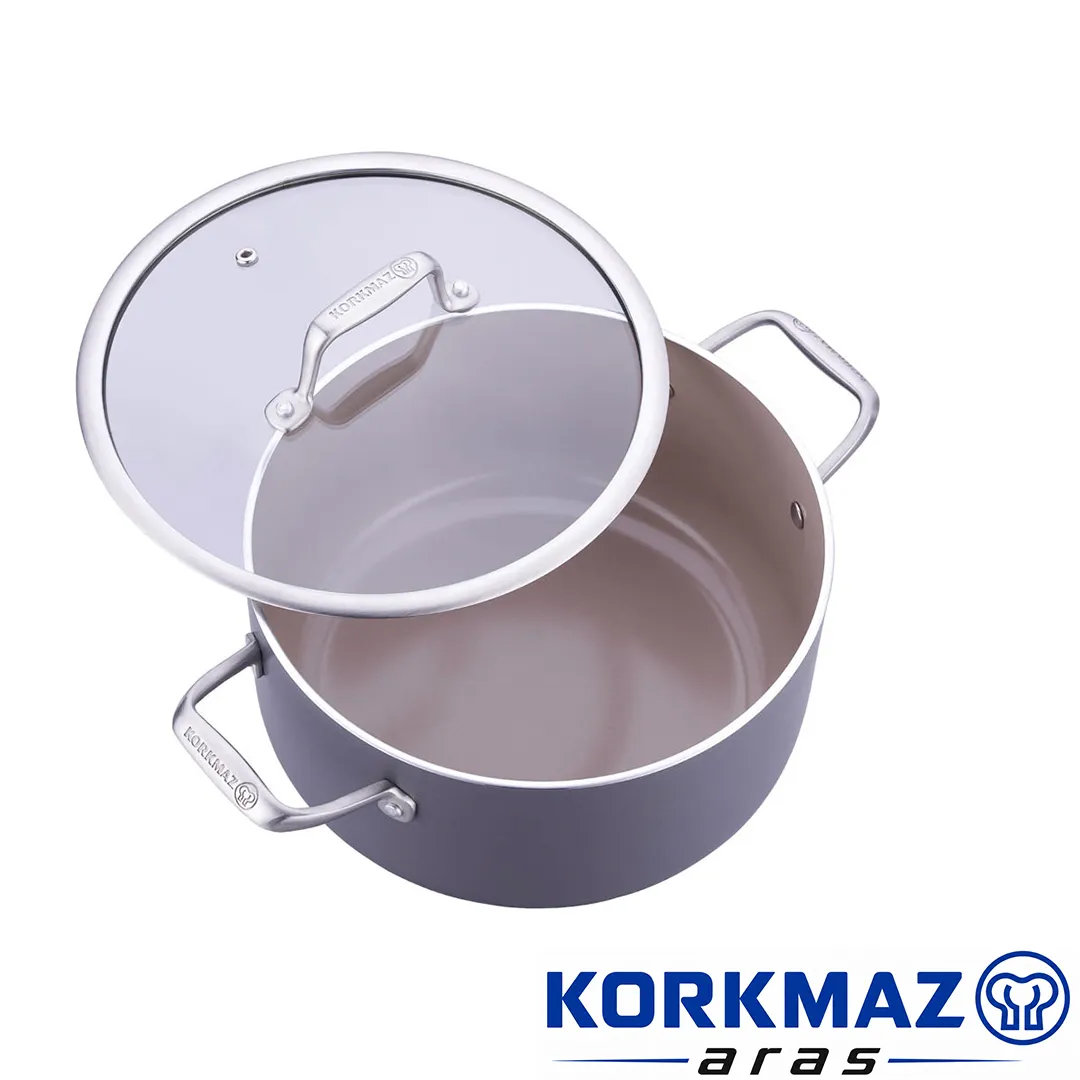 قابلمه سرامیکی کرکماز korkmaz مدل Boena کد A3951 سایز 24×12,5 - Image 3