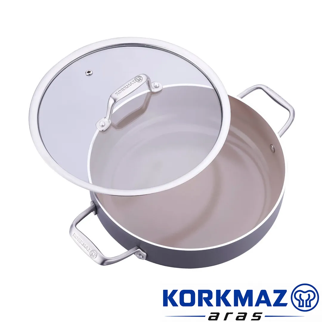 ماهیتابه کرکماز korkmaz مدل Boena کد A3954 سایز 24×7 - Image 2
