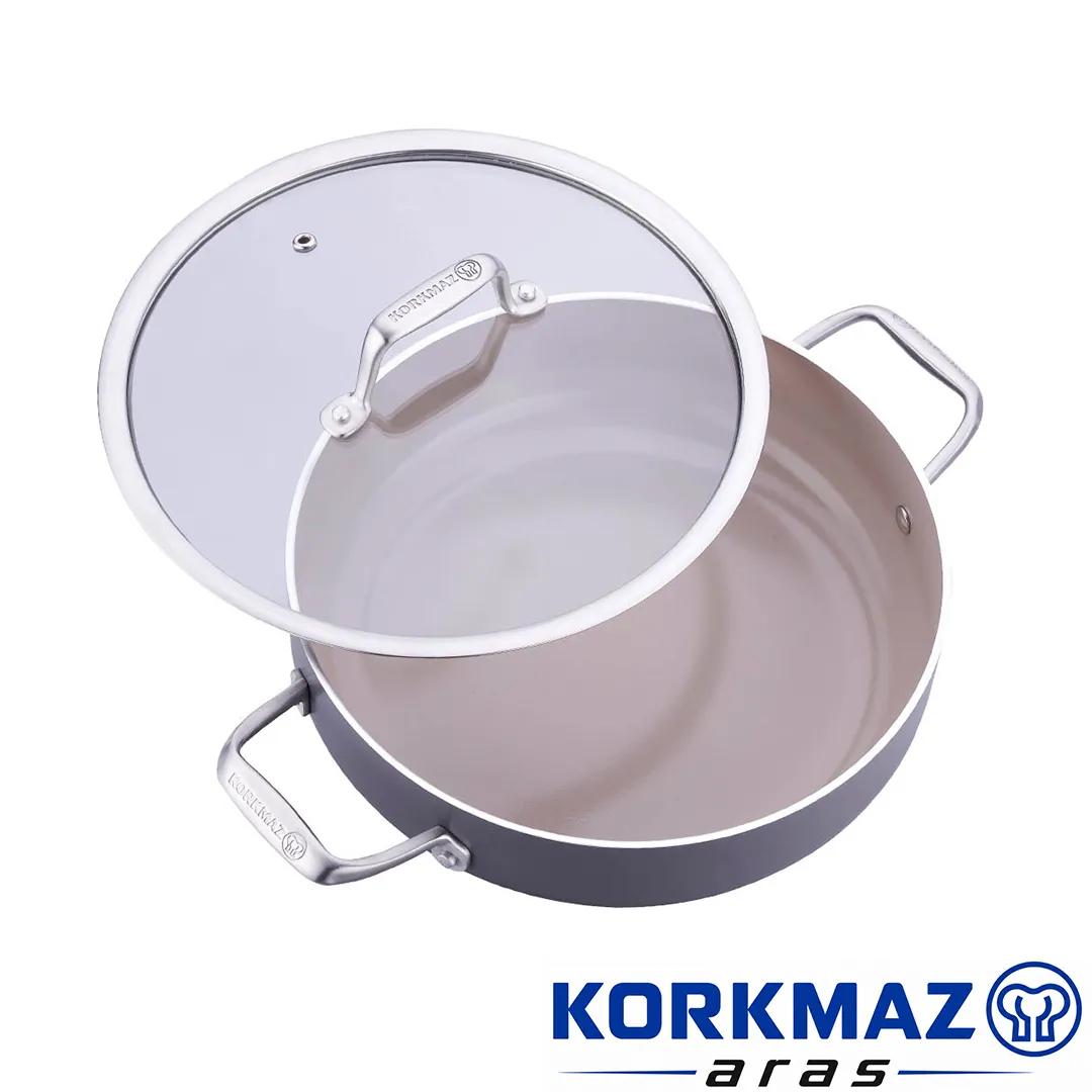 ماهیتابه کرکماز korkmaz مدل Boena کد A3955 سایز 26x7,5 - Image 3