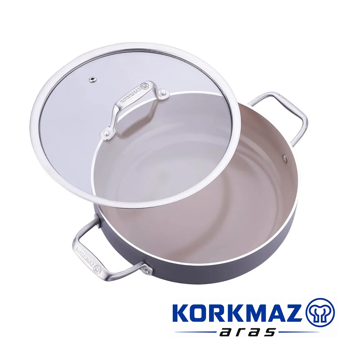 ماهیتابه کرکماز korkmaz مدل Boena کد A3956 سایز 28x7,5 - Image 3